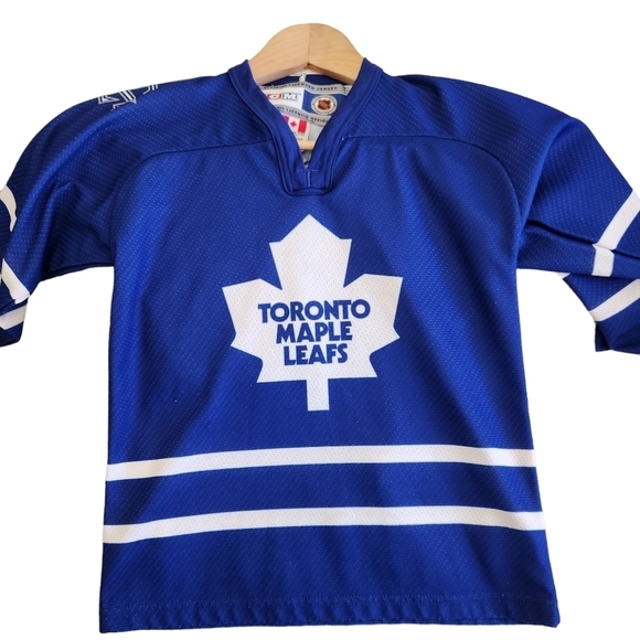 CCM official licensed jersey blue white Toronto Maple Leafs  long-sleeve shirt - Picture 7 of 7
